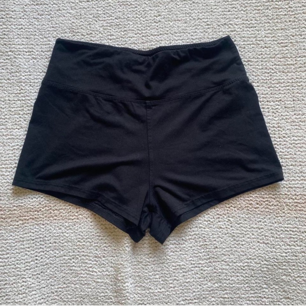 Black Cotton Shorts
